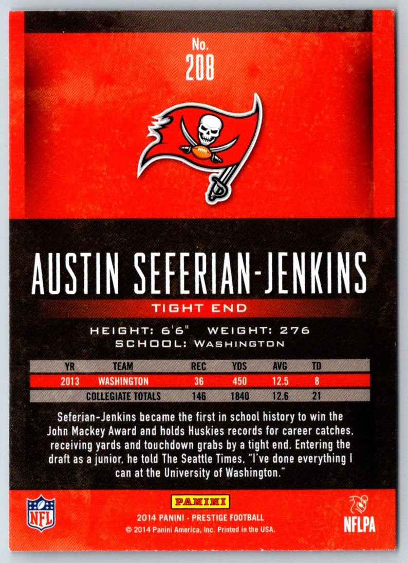 2014 Panini Prestige Austin Seferian-Jenkins