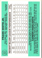 1984 Donruss Frank White #222