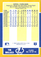 1988 Fleer Baseball MVP's Tim Wallach #42