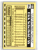 1990 Topps Tiffany Dick Schofield