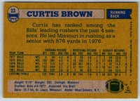 1982 Topps Curtis Brown #23