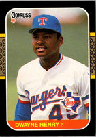 1987 Donruss Dwayne Henry #637