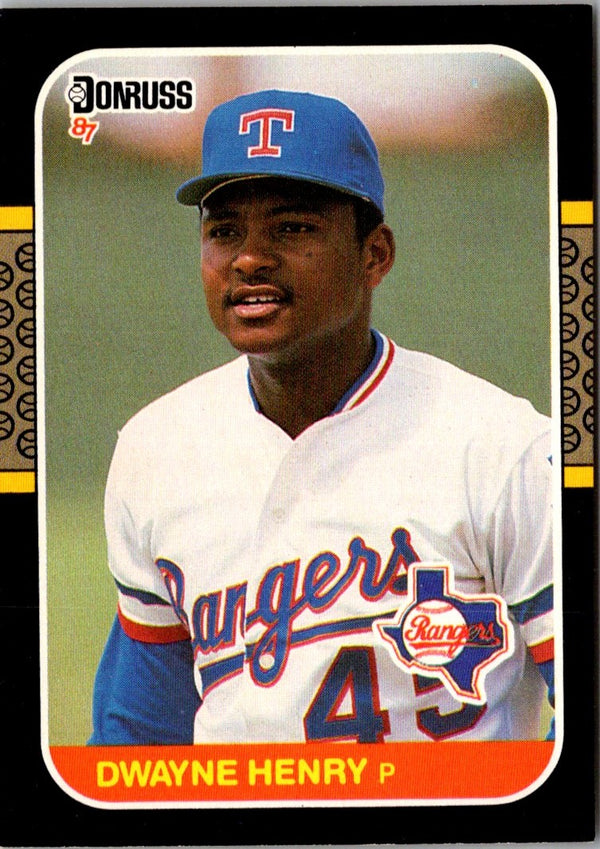 1987 Donruss Dwayne Henry #637