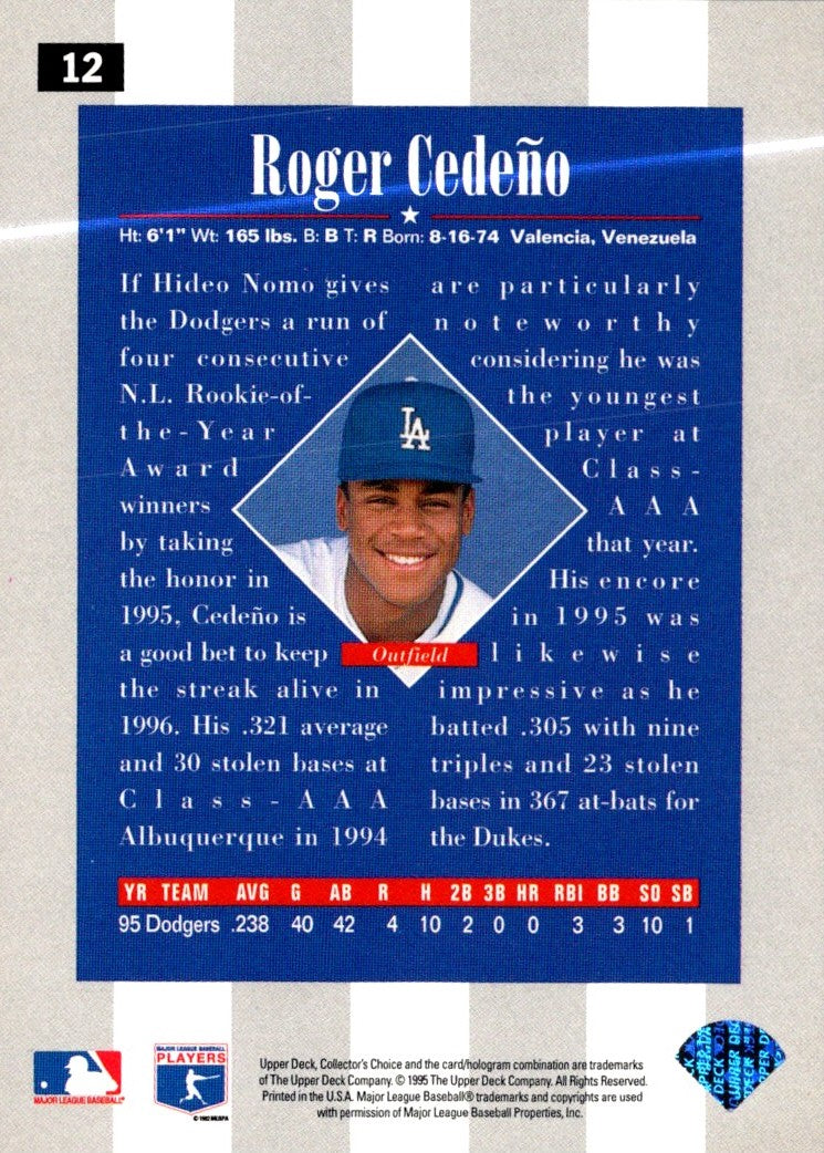 1996 Collector's Choice Roger Cedeno