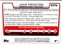 2012 Bowman Draft Picks & Prospects Chrome Jake Proctor #BDPP96