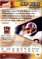 1998 Pacific Aurora Skip Hicks #198 Rookie
