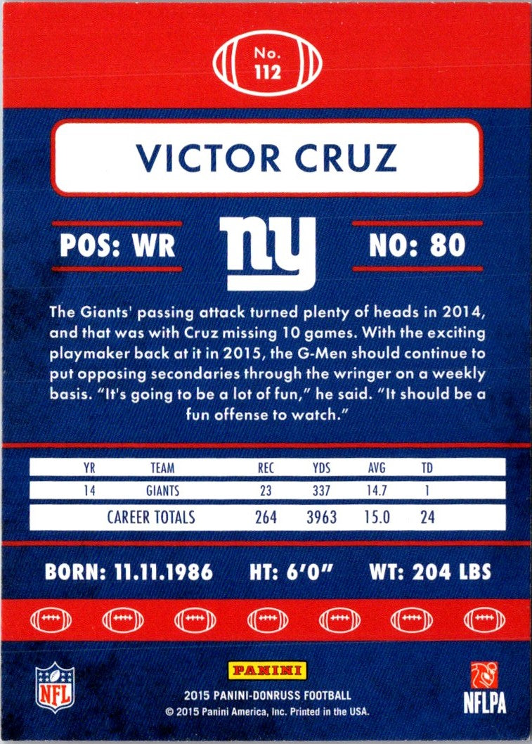 2015 Donruss Victor Cruz