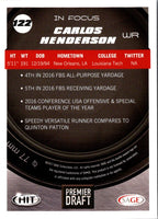 2017 SAGE HIT Carlos Henderson #122
