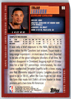 2000 Topps Tipoff Trajan Langdon #98