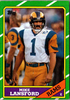 1986 Topps Mike Lansford #86 EX-MT