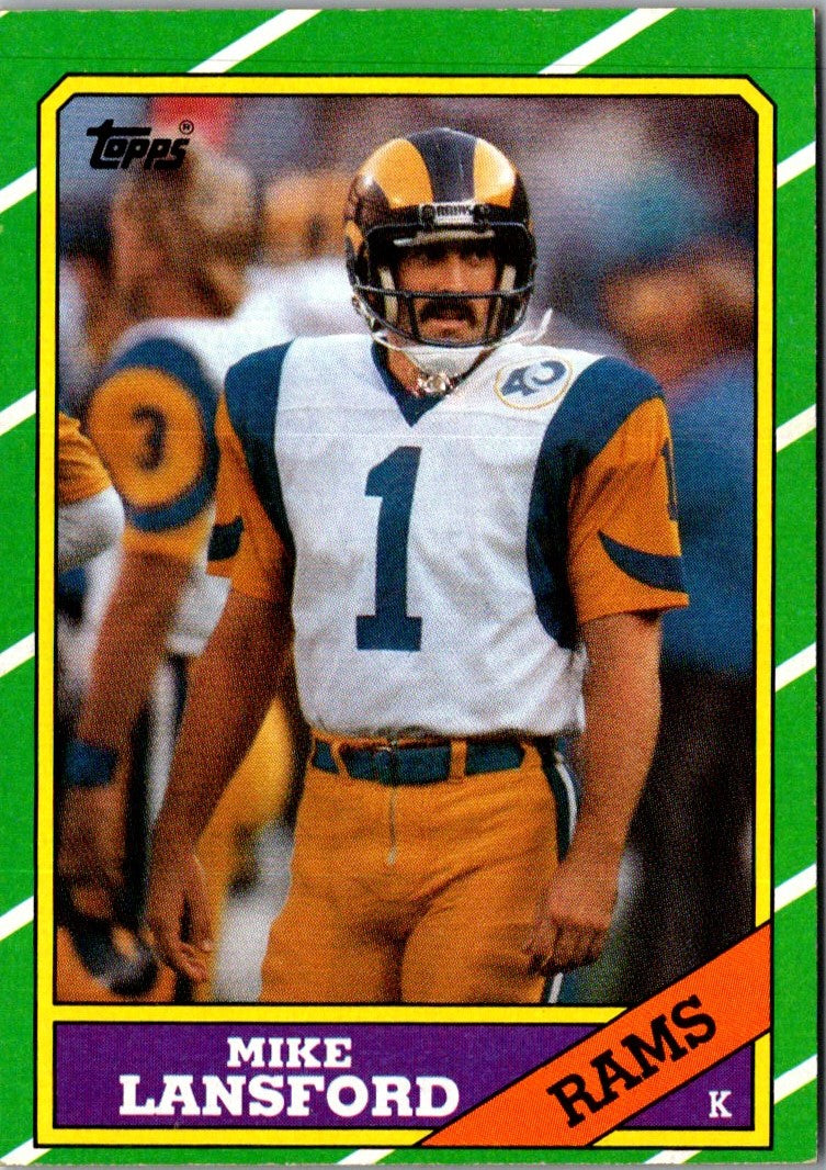 1986 Topps Mike Lansford