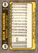 1981 Fleer Rick Manning