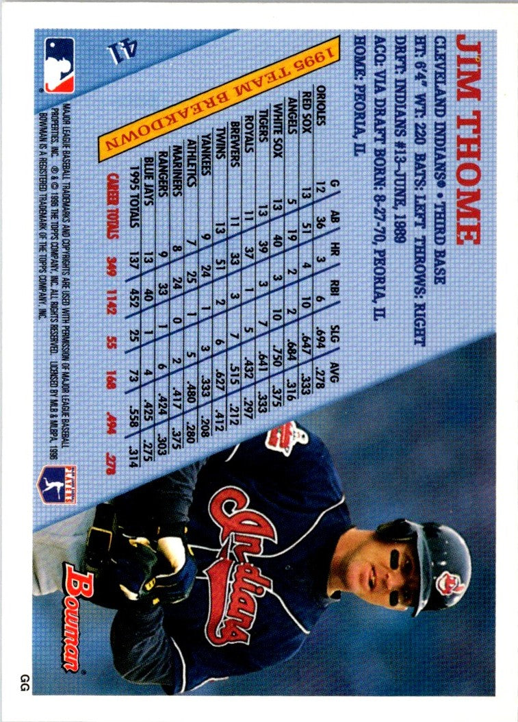 1996 Bowman Jim Thome