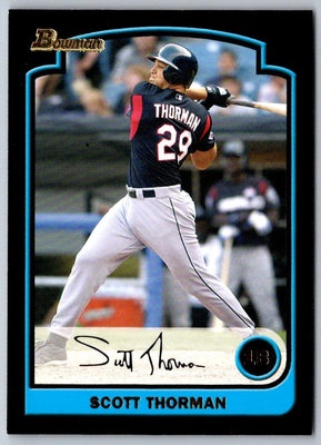2003 Bowman Chrome Draft Picks & Prospects Scott Thorman #BDP160