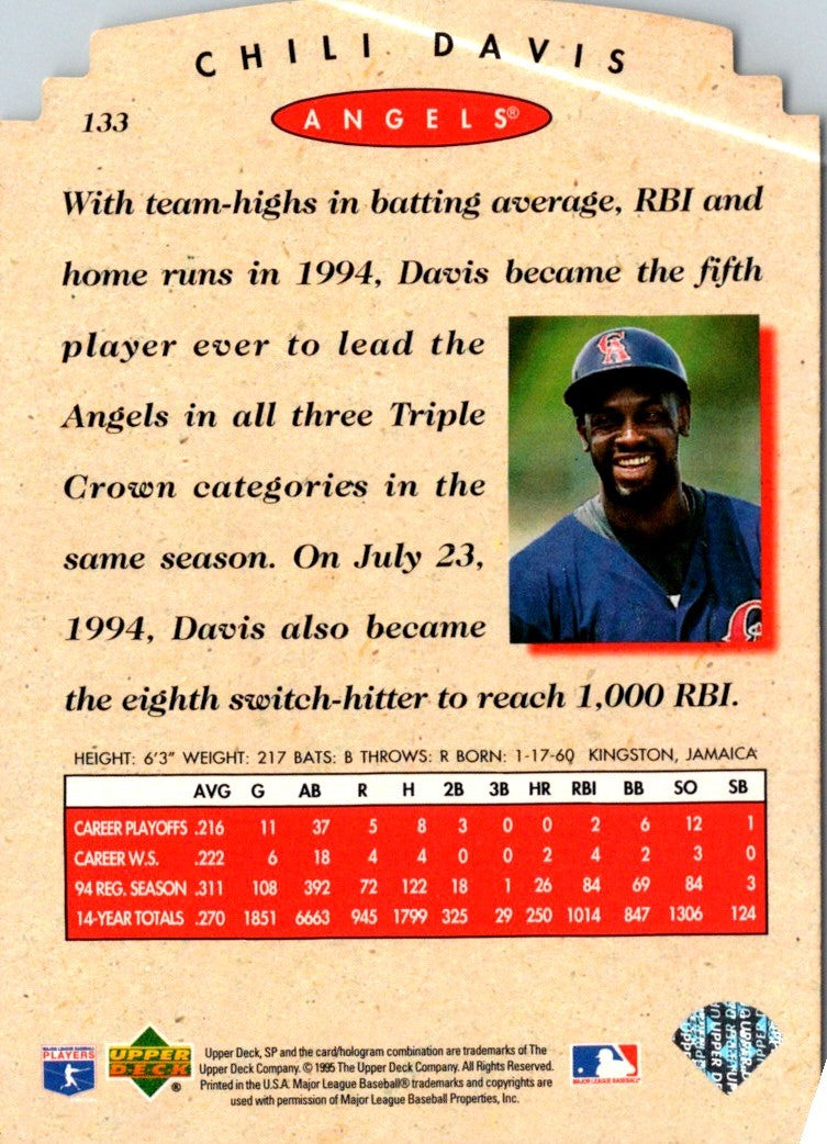 1995 SP Championship Die Cuts Chili Davis