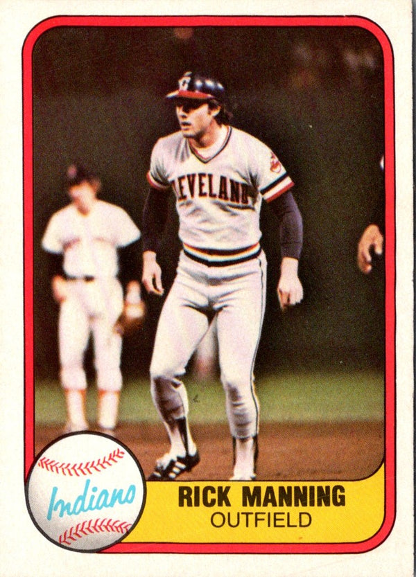 1981 Fleer Rick Manning #403