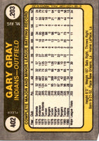 1981 Fleer Gary Gray #402 Rookie