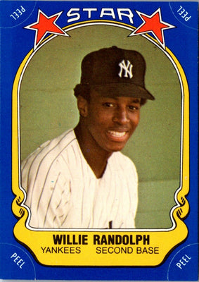 1981 Fleer Star Stickers Willie Randolph #107