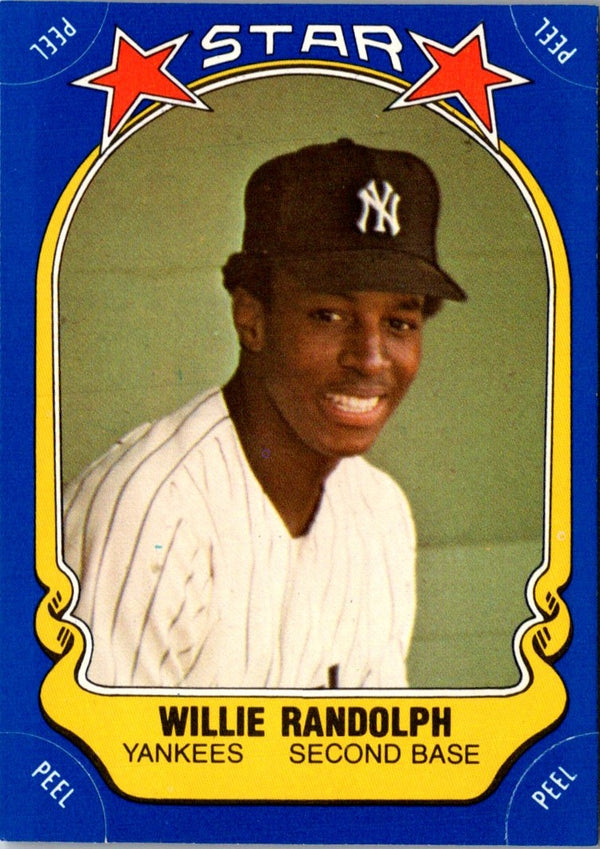 1981 Fleer Star Stickers Willie Randolph #107