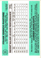 1984 Donruss Frank Pastore #164
