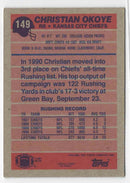 1991 Topps Christian Okoye