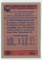 1991 Topps Christian Okoye #149