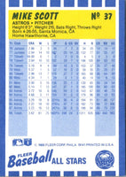 1988 Fleer Baseball All-Stars Mike Scott #37