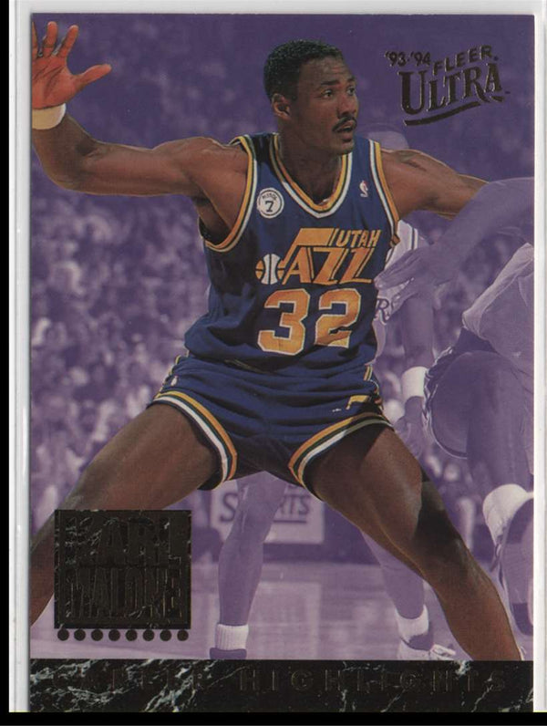 1993 Ultra Karl Malone Career Highlights Karl Malone #4 Hot