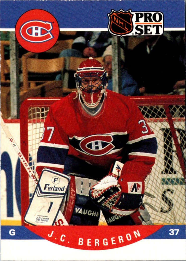 1990 Pro Set Jean-Claude Bergeron