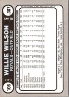 1981 Fleer Star Stickers Willie Wilson #106