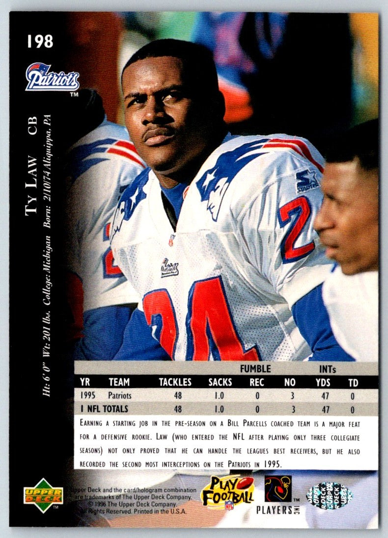 1996 Upper Deck Silver Ty Law