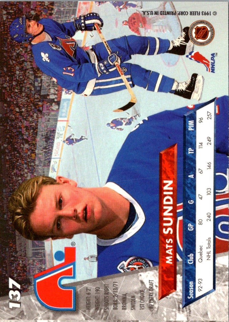 1993 Ultra Mats Sundin
