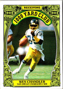 1986 Topps 1000 Yard Club Wes Chandler