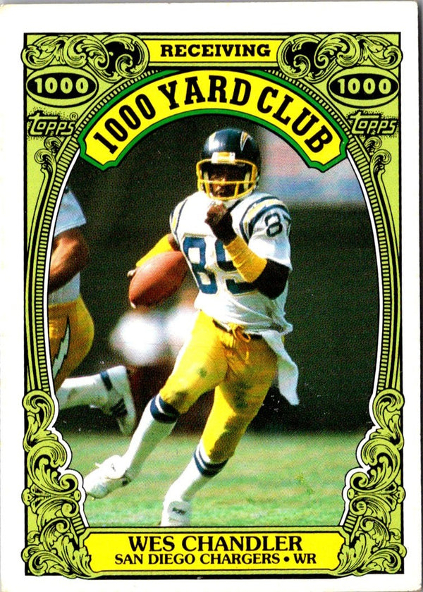 1986 Topps 1000 Yard Club Wes Chandler #13