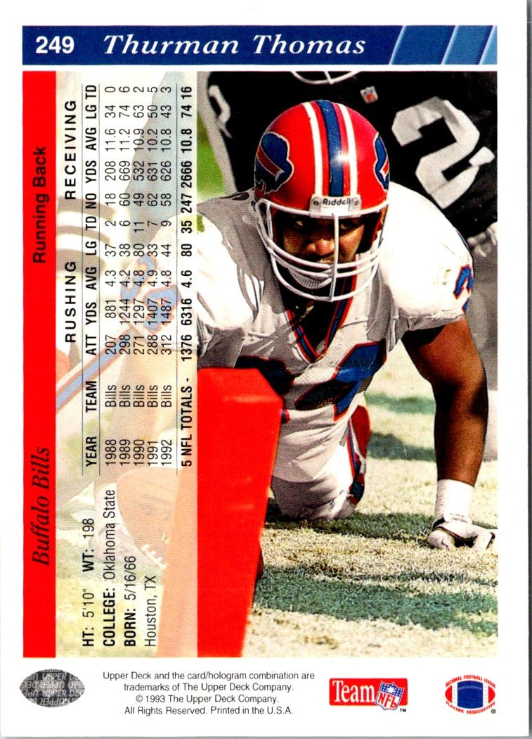 1993 Upper Deck Thurman Thomas