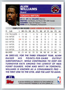 2003 Topps Alvin Williams