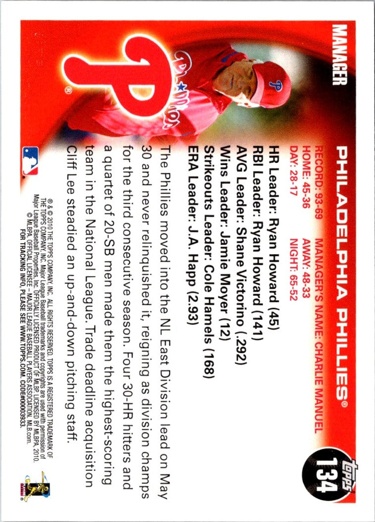 2010 Topps Philadelphia Phillies