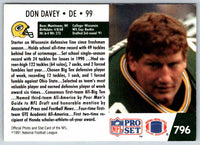 1992 Proset Don Davey #796