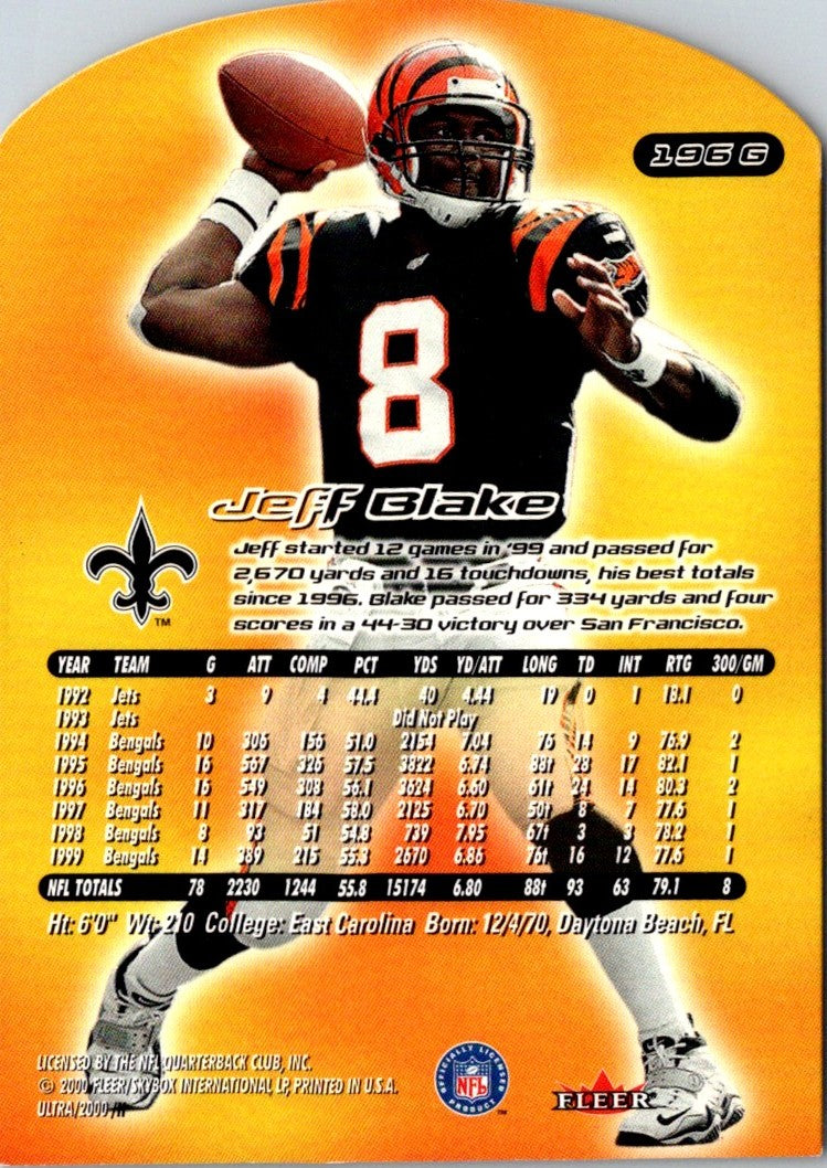 2000 Ultra Gold Medallion Jeff Blake