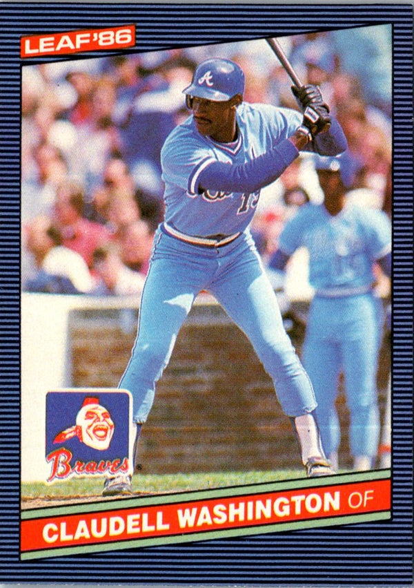 1986 Leaf Claudell Washington #164