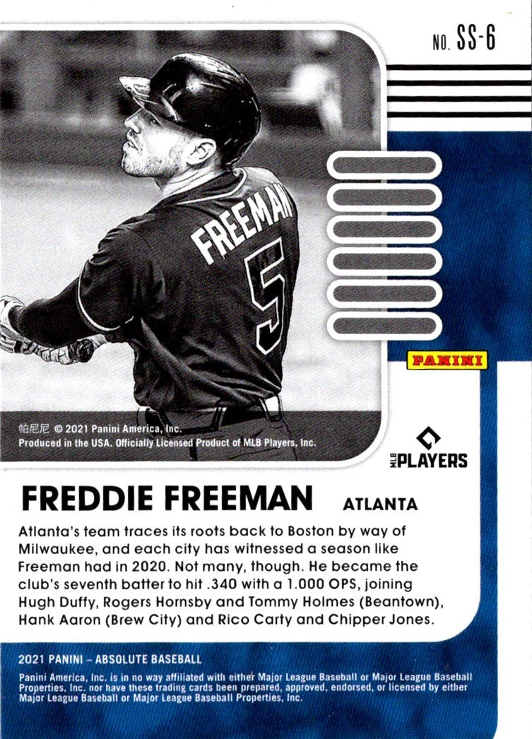 2020 Panini Absolute Freddie Freeman