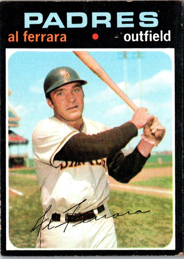 1971 Topps Al Ferrara