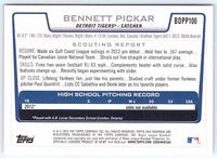 2012 Bowman Bennett Pickar #BDPP100