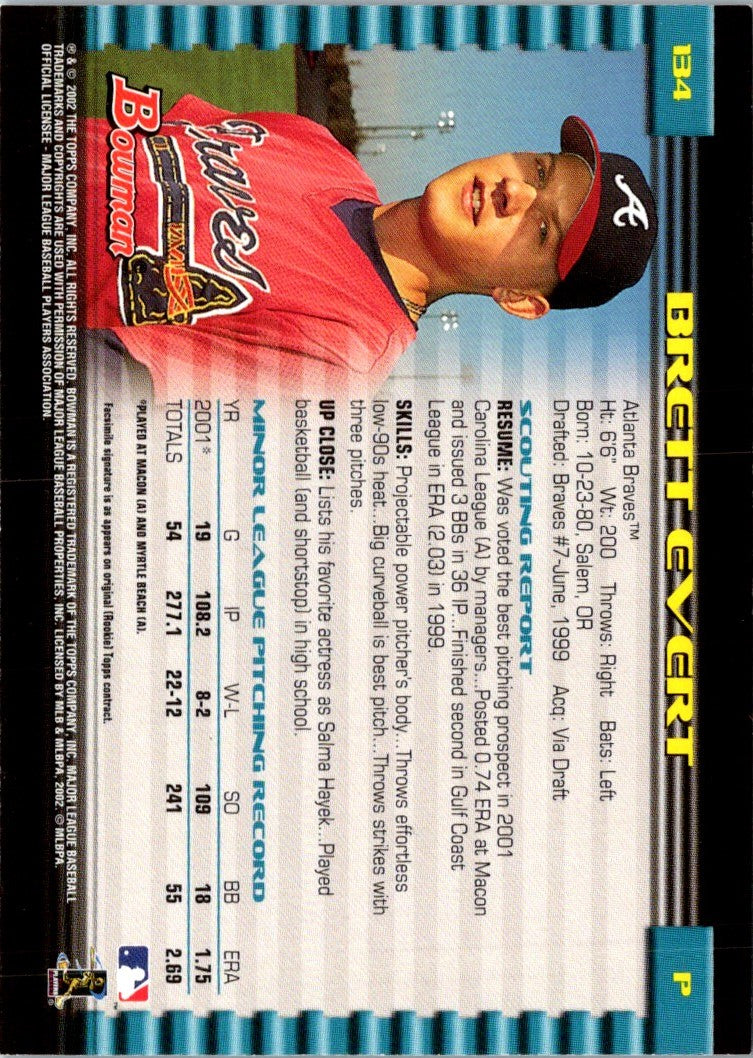 2002 Bowman Brett Evert