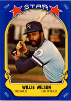 1981 Fleer Star Stickers Willie Wilson #106