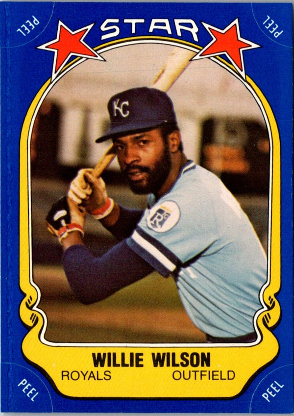 1981 Fleer Star Stickers Willie Wilson #106