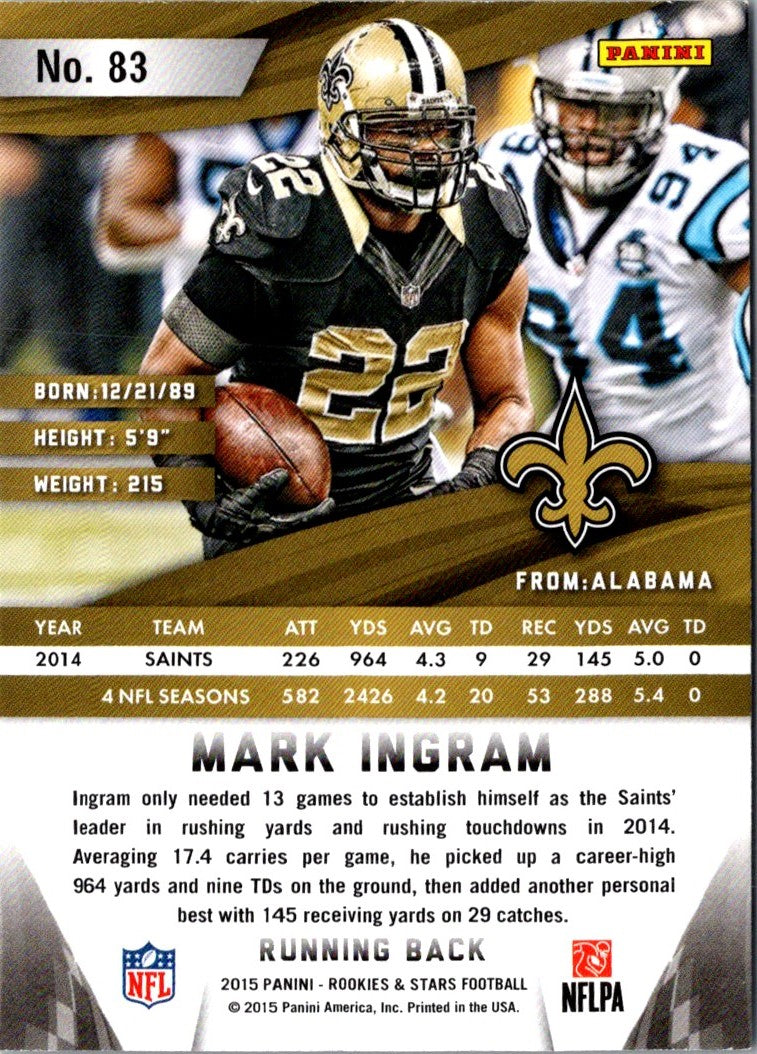 2015 Panini Rookies & Stars Mark Ingram