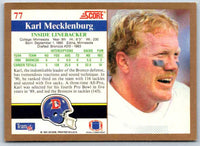 1991 Score Karl Mecklenburg #77