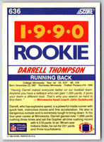 1990 Score Darrell Thompson #636