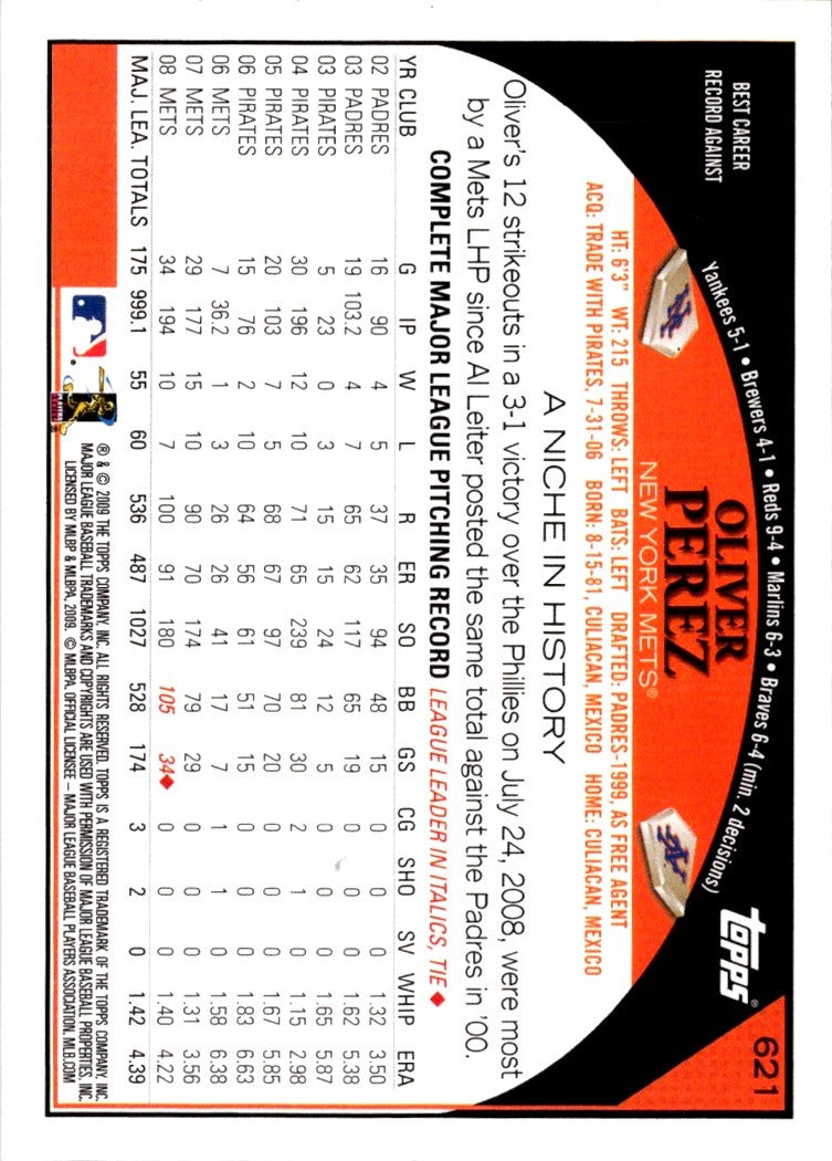 2009 Topps Oliver Perez